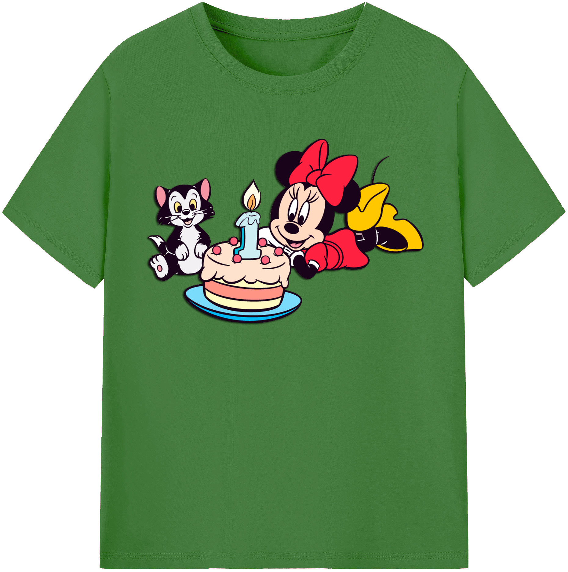 （画像用） ミッキーマウス Mickey Mouse レディースカジュアルプリントTシャツ（綿100％）